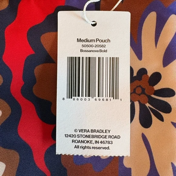 Vera Bradley Bossanova Bold medium pouch NWT - Picture 2 of 5